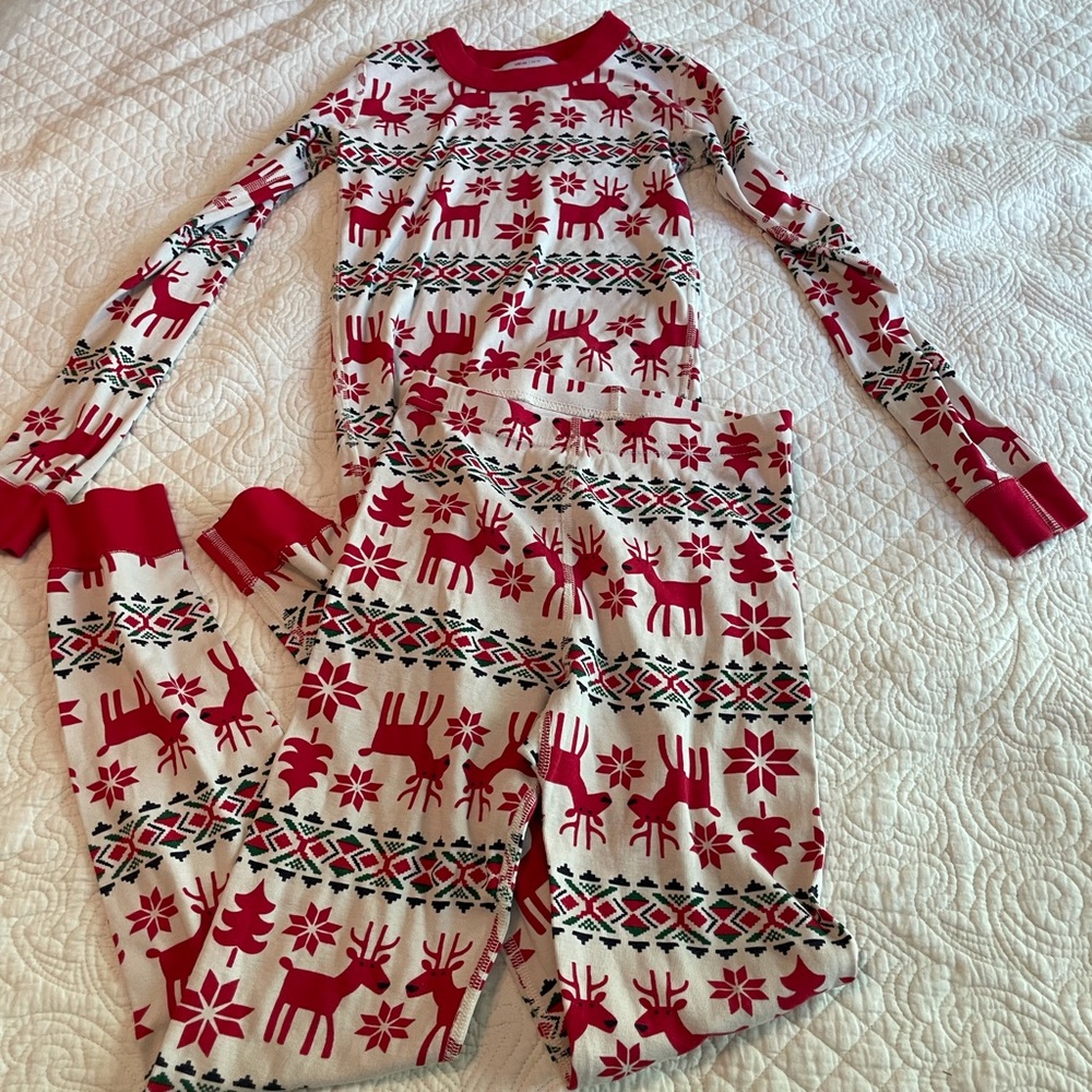 Hanna Andersson size 140 deer pajama set